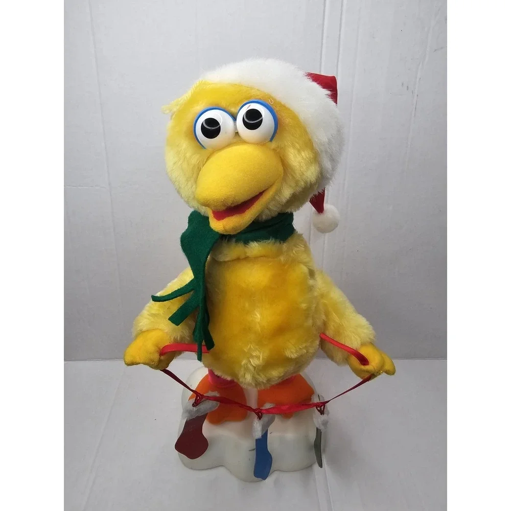 Vintage Christmas Animated Big Bird Figure Sesame Street 1999 Telco 15